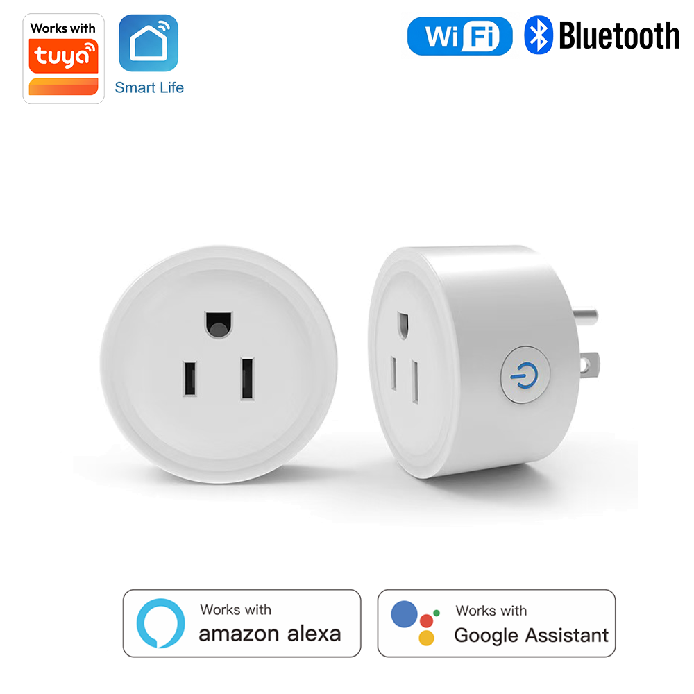 Smart Home Improvement - Tomada Inteligente Redonda Tuya Padrão EUA