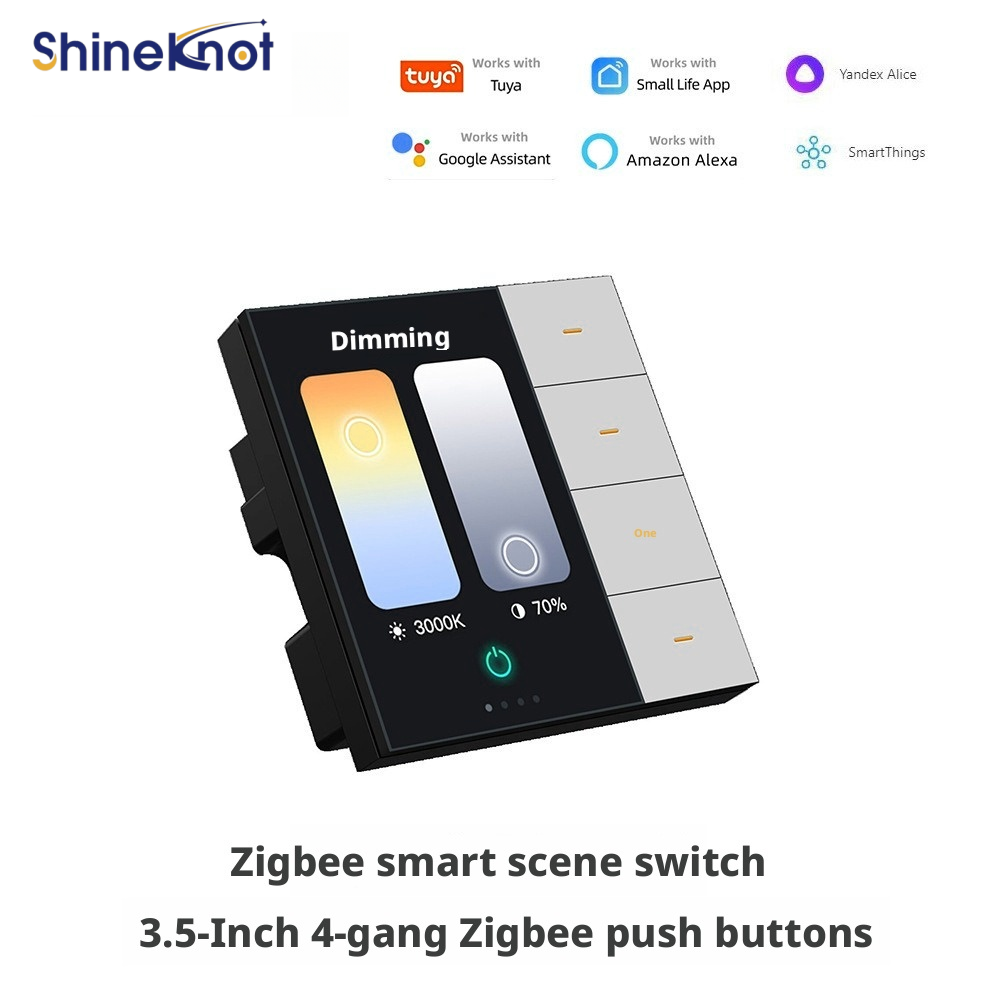 Smart Home Button - Interruptor Inteligente Shineknot Tuya com Tela