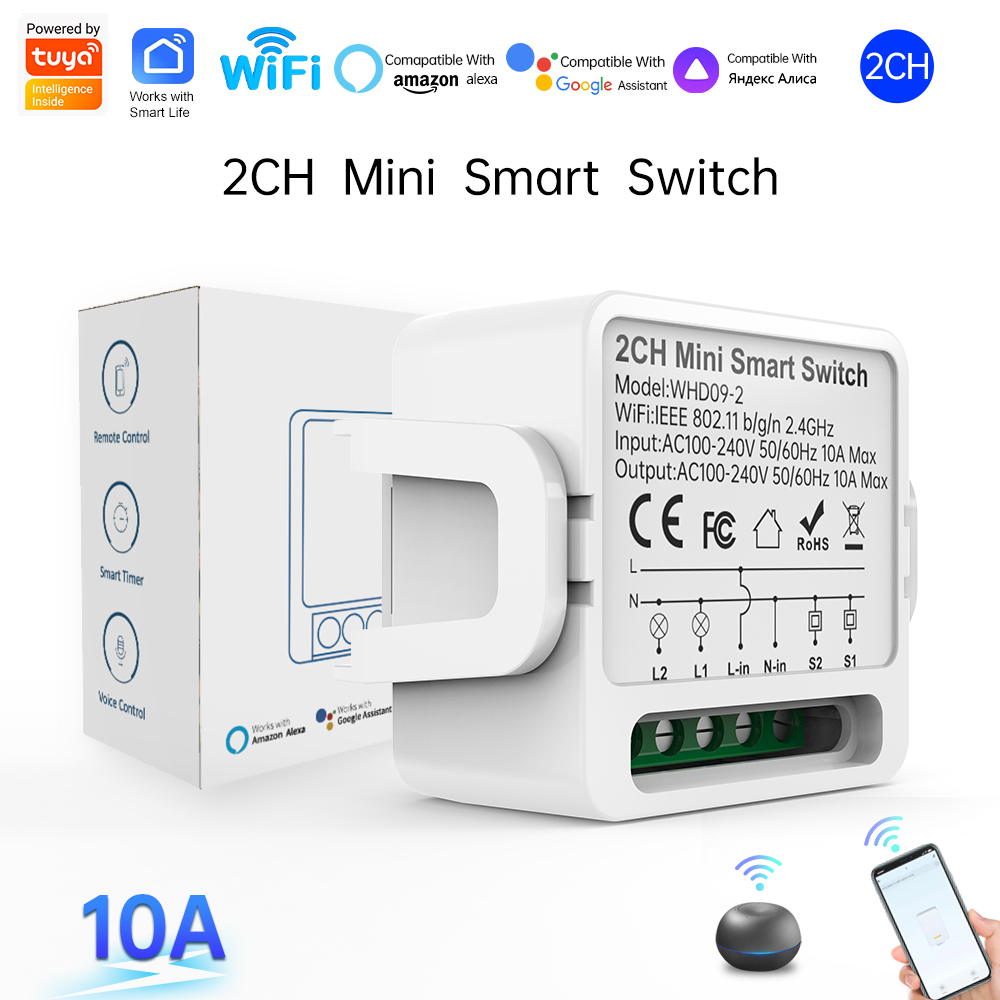 Smart Home Button - Interruptor Inteligente Tuya de 2 Vias