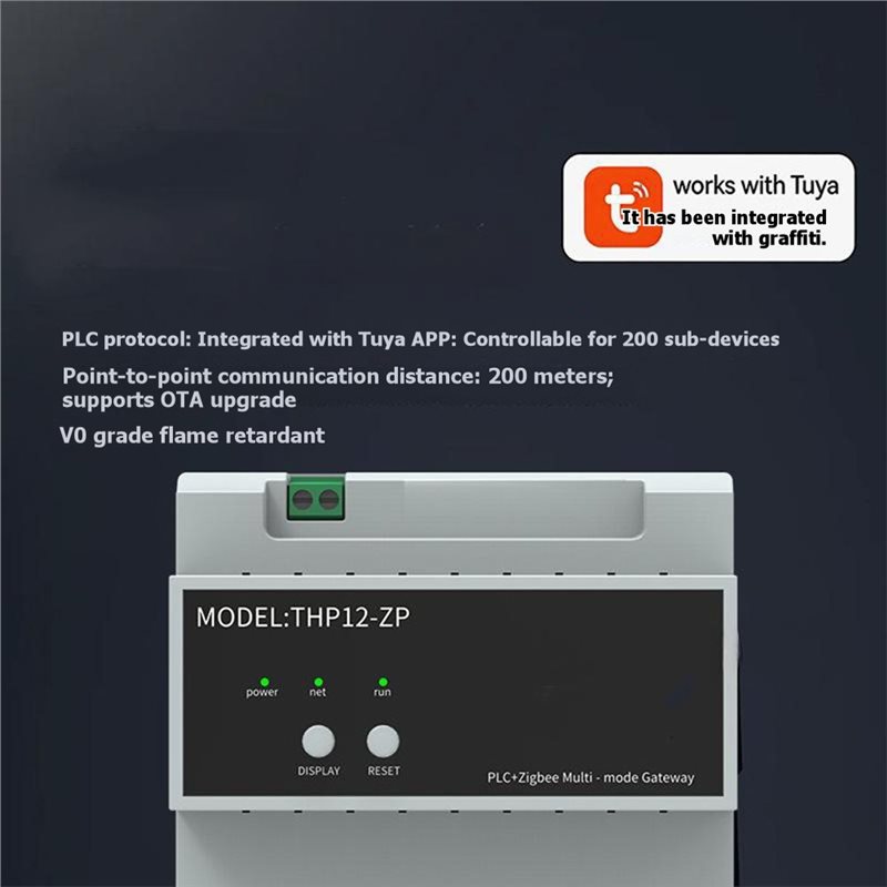 Smart Home With Plc - Best-Zigbee Gateway PLC Multimodo com Fio