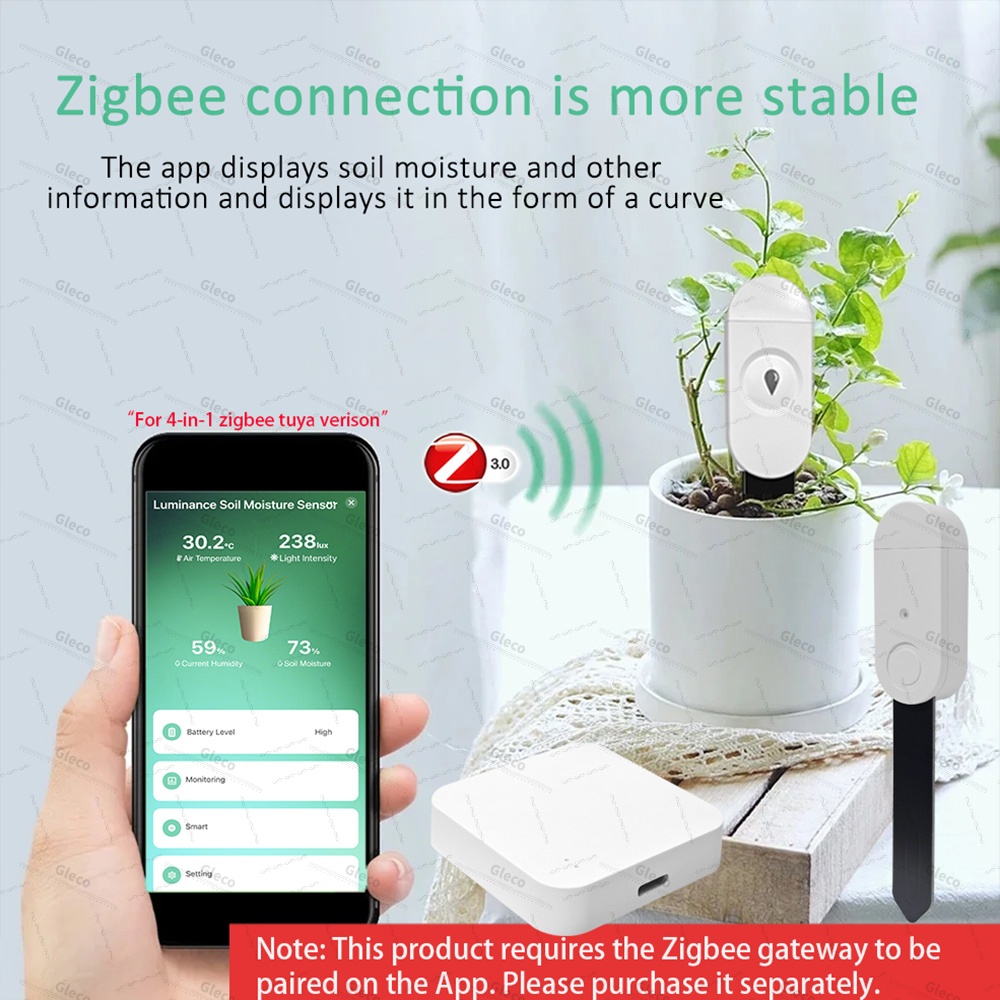 Sensor de Umidade do Solo Zigb - Smart Home Villa avaliação e preço