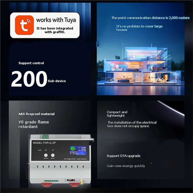 B23B Tuya Smart PLC Zigbee Gat - Smart Home With Plc avaliação e preço
