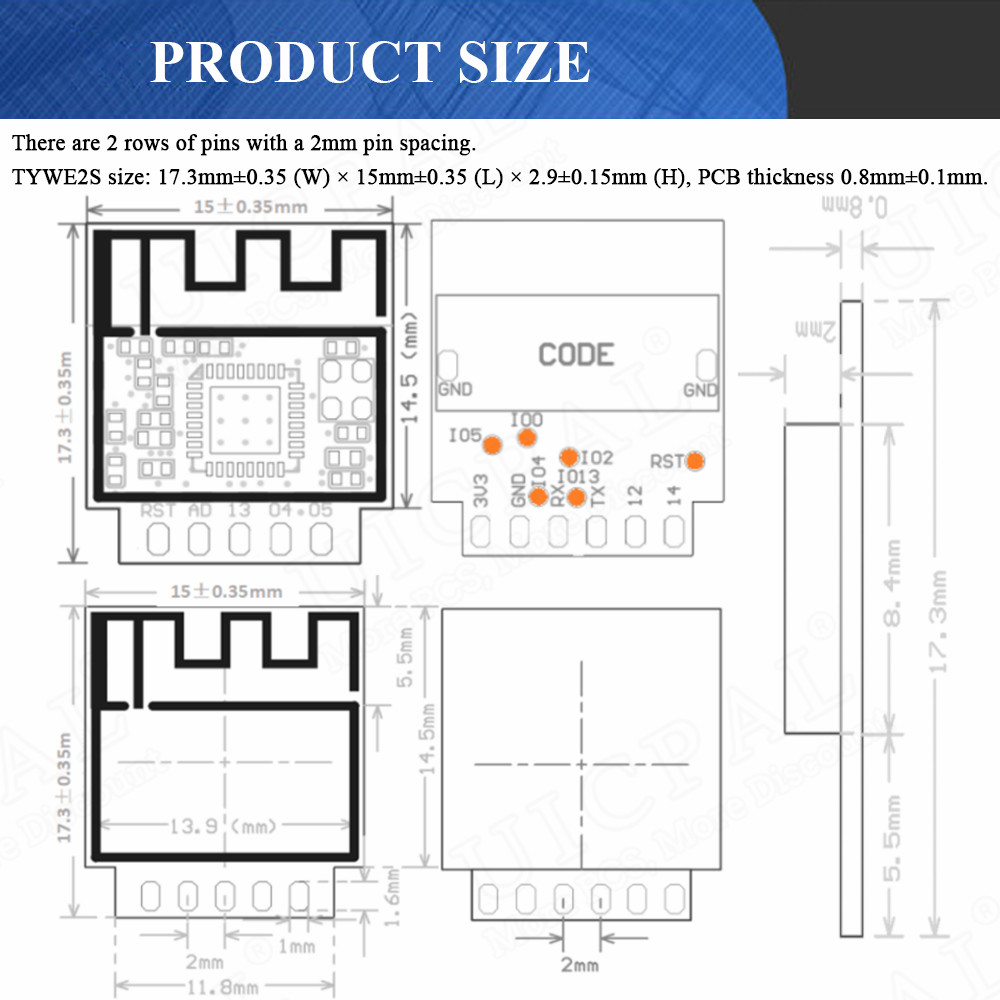 Transceptor de Módulo WiFi Ser - Smart Home Esp8266 avaliação e preço