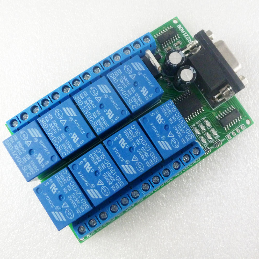 Placa de Relé RS232 de 8 Canai - Smart Home With Plc avaliação e preço
